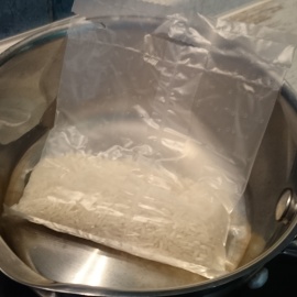 How long to cook rice in bags?