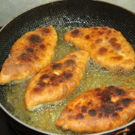 How long to fry pies in a pan